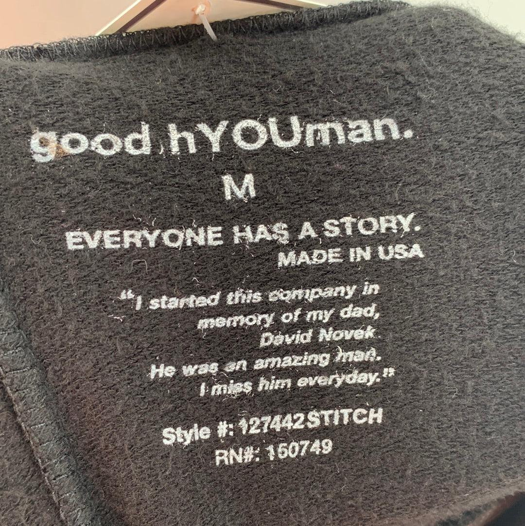 Good hYOUman black hoodie (M)