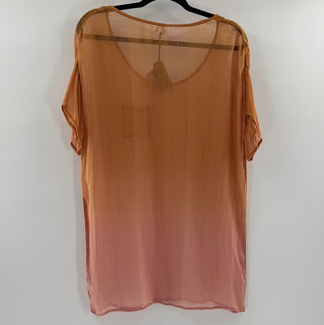 Out From Under Salmon Viscose Short Sleeve (Size XS)