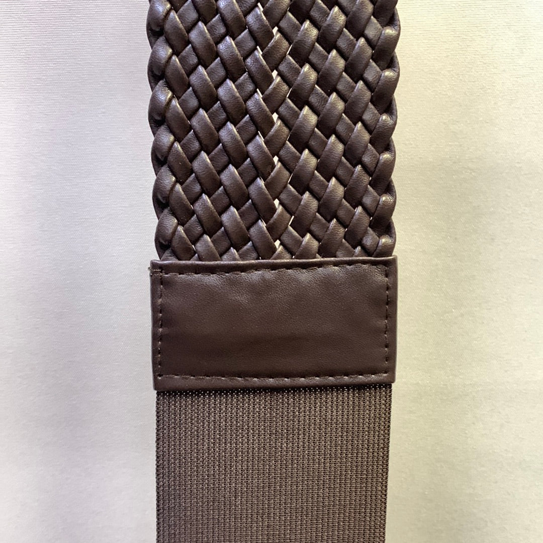 Crochet Faux Leather Belt