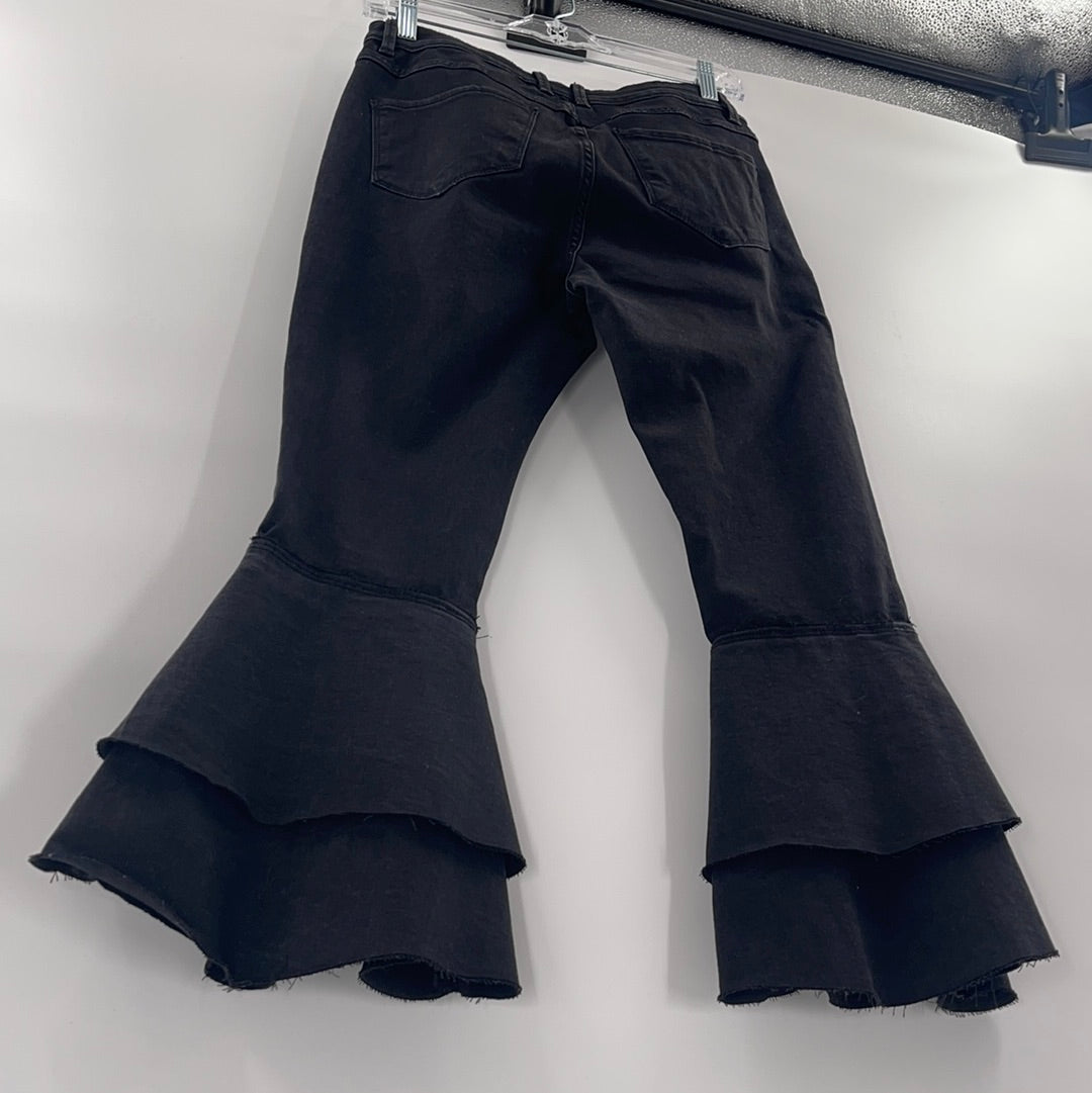 BDG Grey Jeans w Ruffled Hem (Sz28)