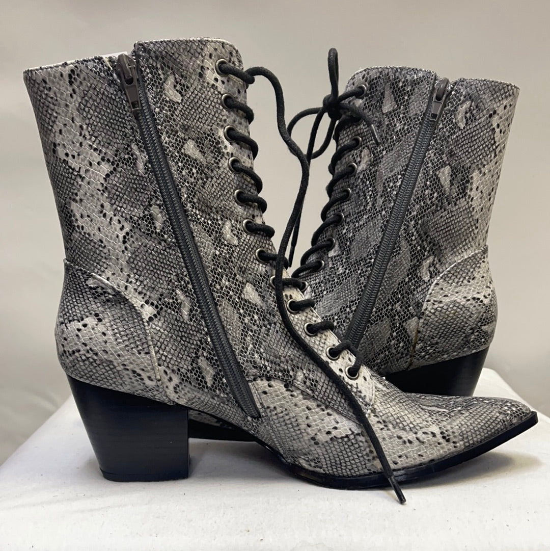 Coconuts by Matisse Snake Skin Patterned Zip Up Boots