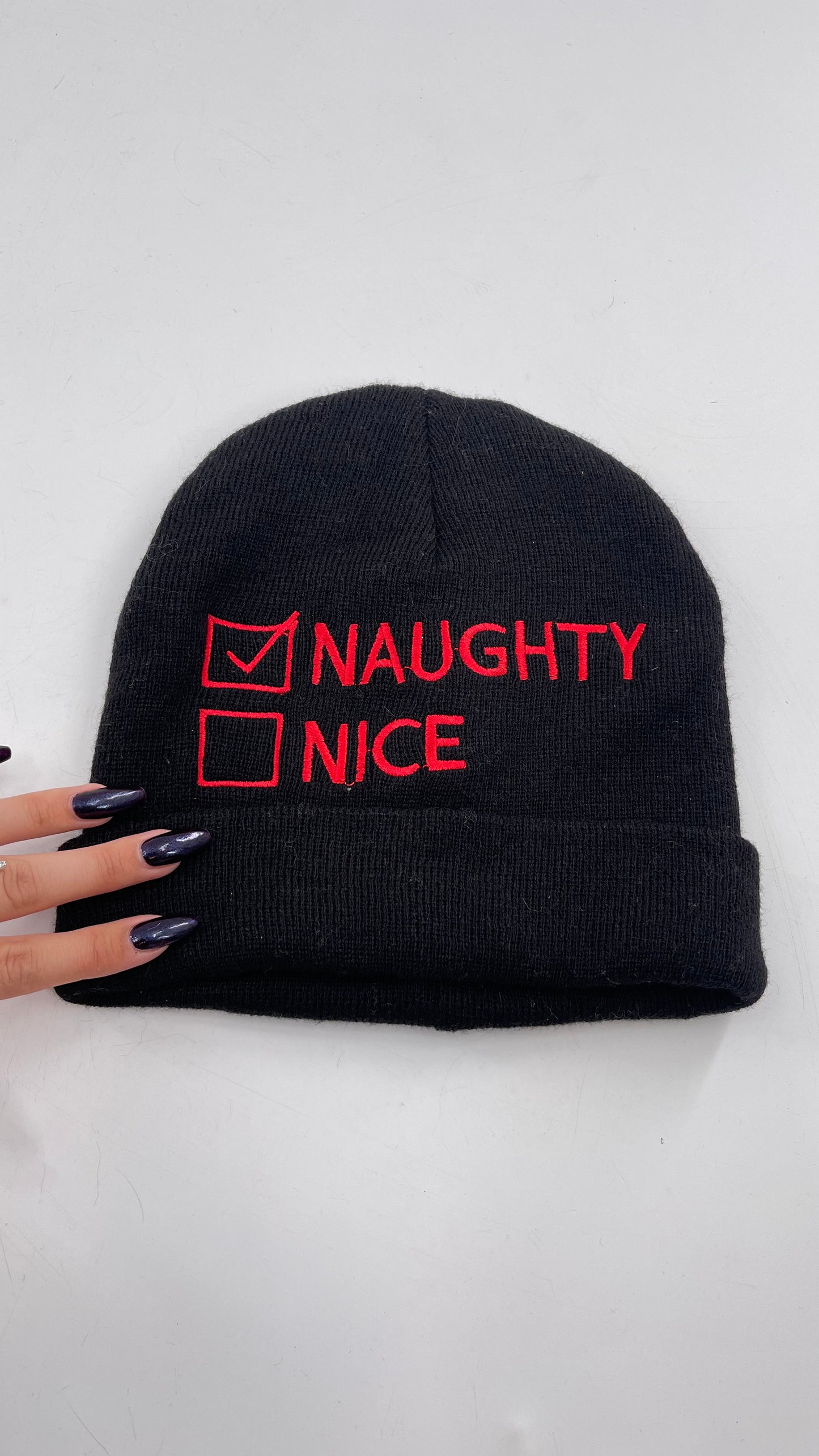 Ashley Stuart Naughty/Nice Beanie