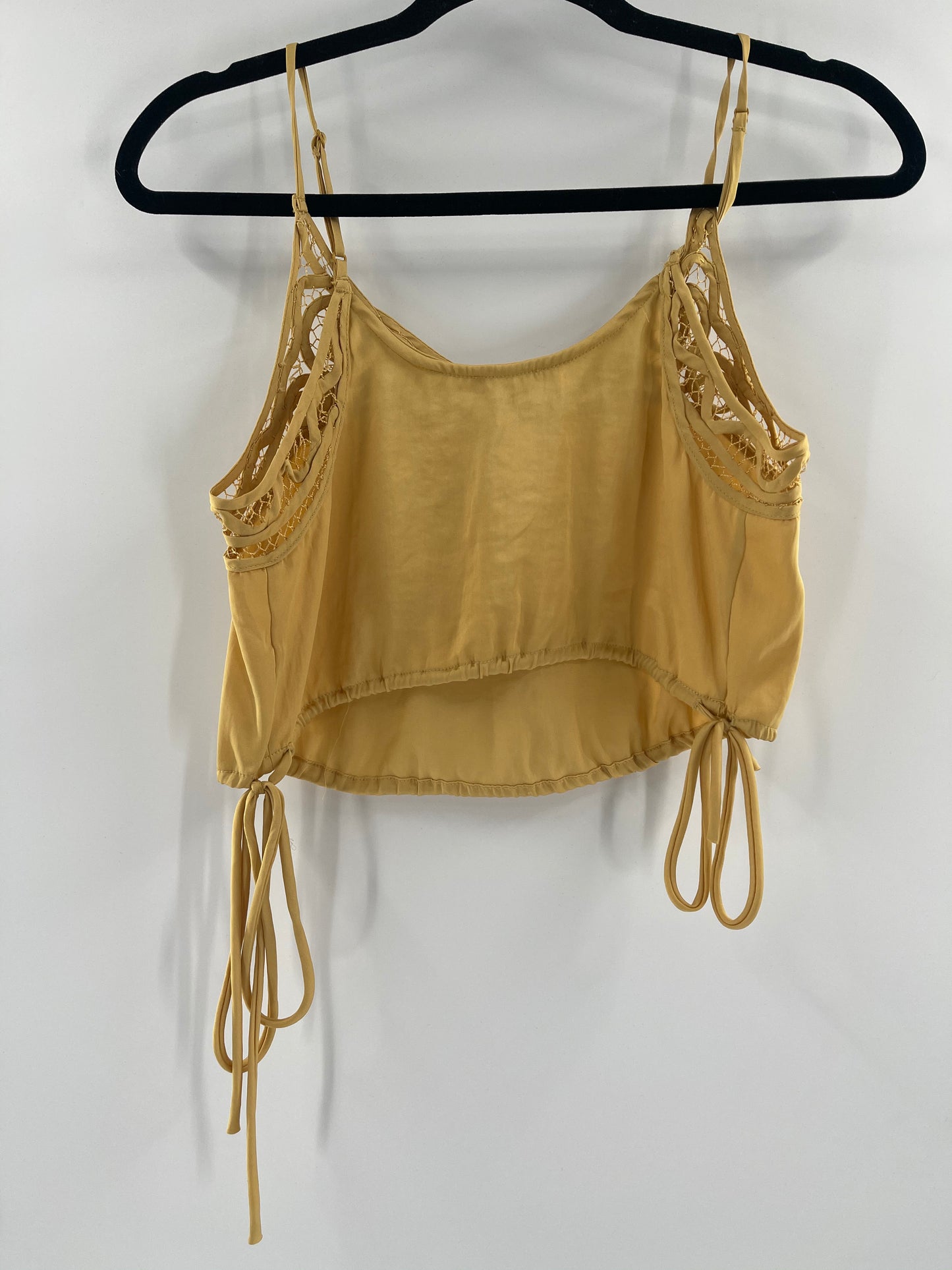 Intimately Free People Mustard Yellow Cropped Tank (XS)