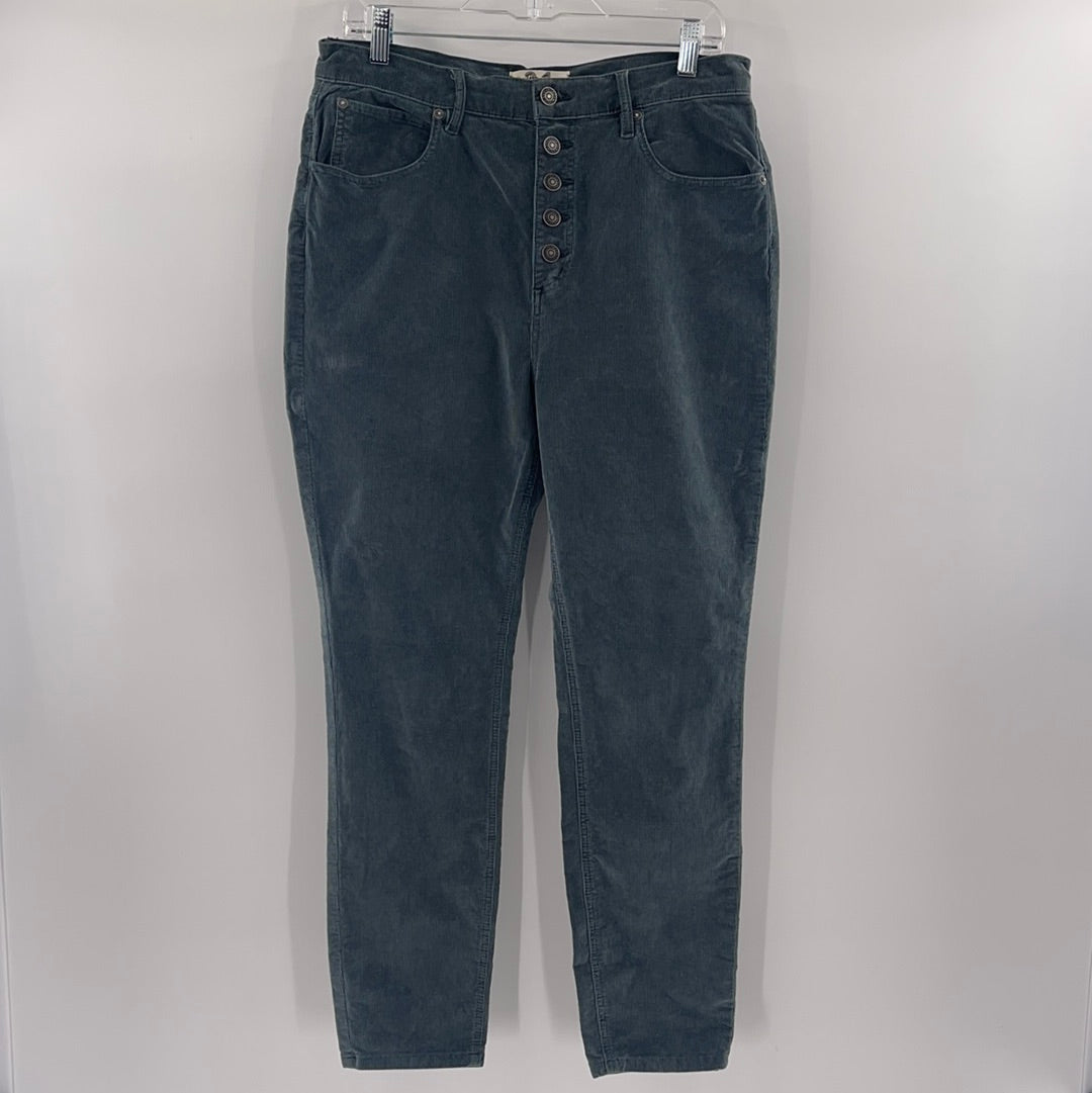 Free People Slate Blue Corduroys (Sz 25)