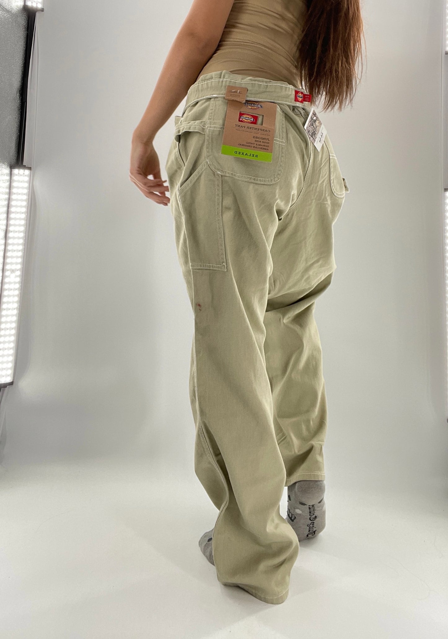 DICKIES Tan High Rise Relaxed Carpenter Pants (13/31)
