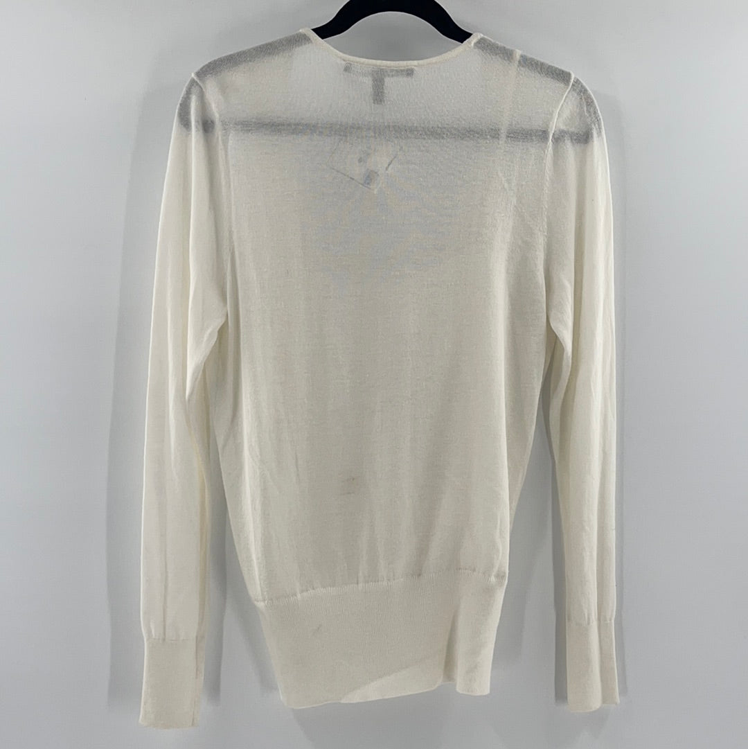 White House Black Market White Knit  (S)