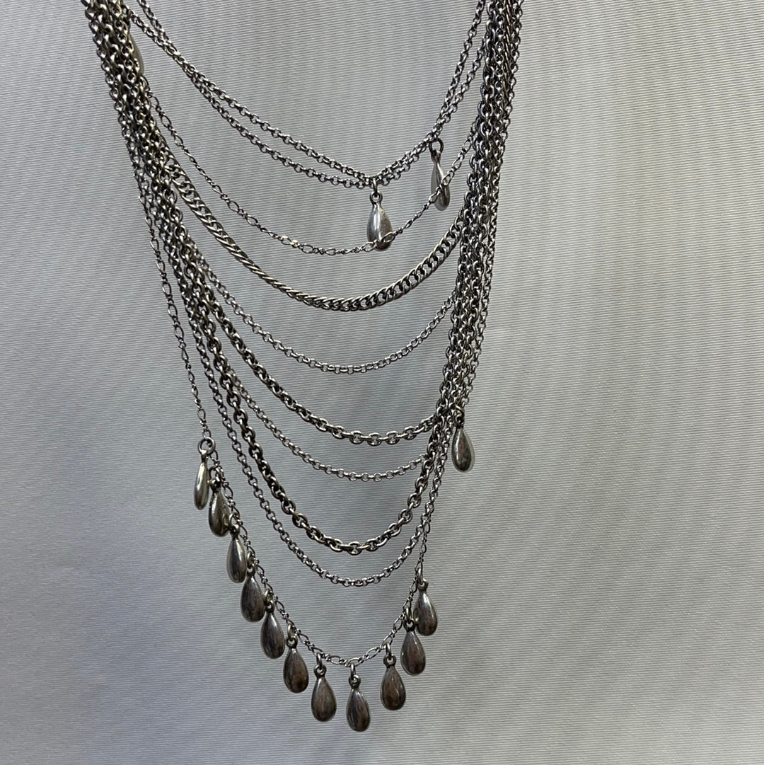 Lucky Brand Layered Silver Necklace