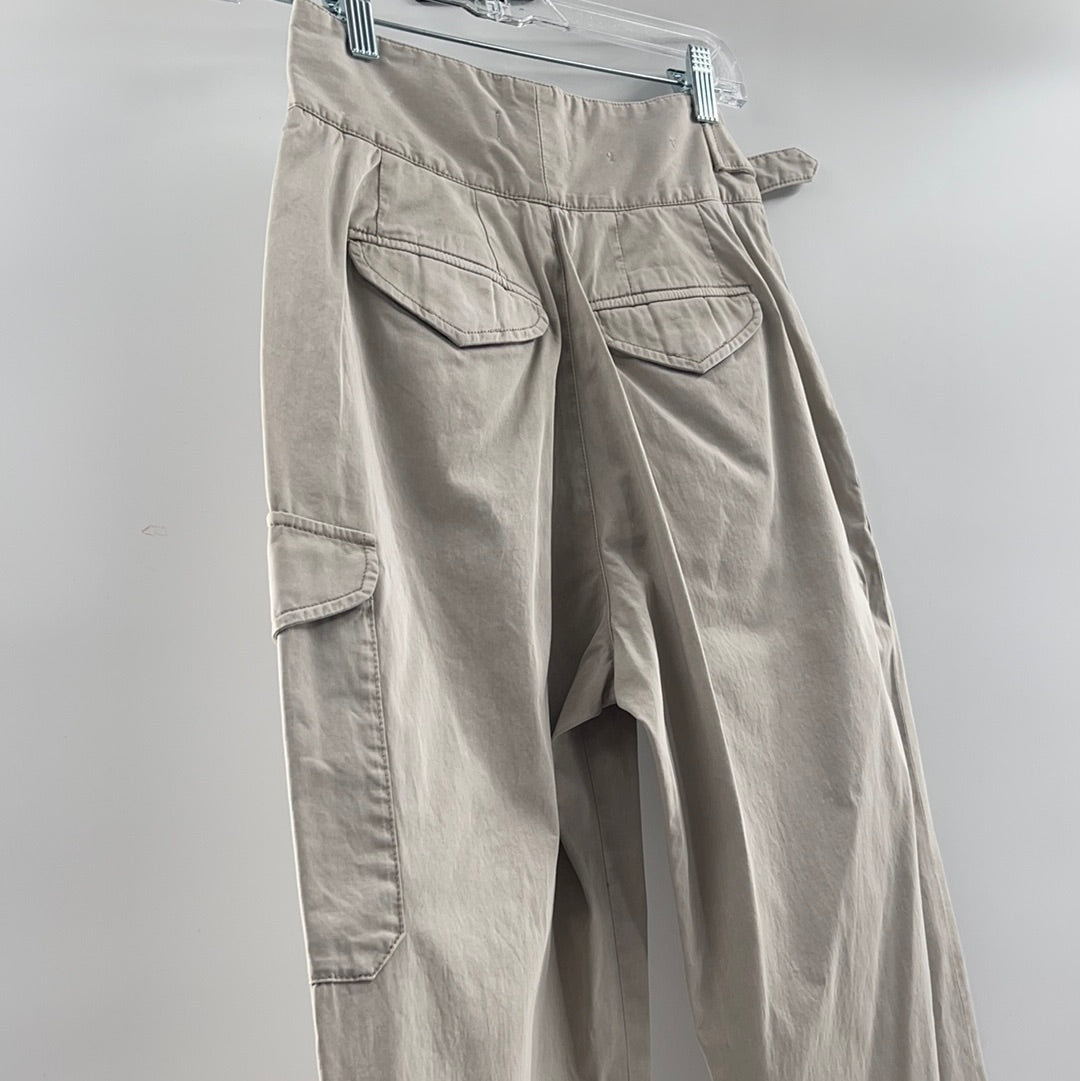 CLOSED beige cargo trouser (Sz 25)