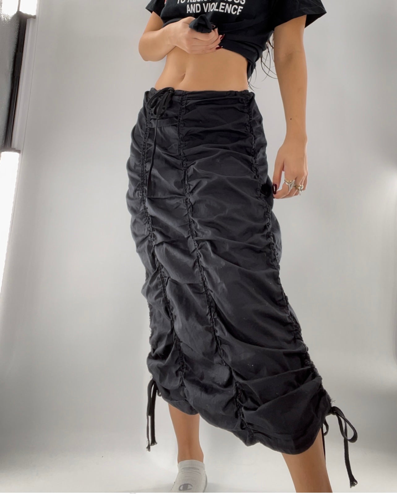 Mix Nouveau NY Black Cargo Skirt (Large)10