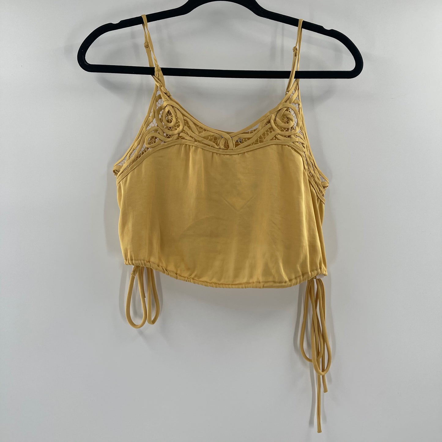 Intimately Free People Mustard Yellow Cropped Tank (XS)