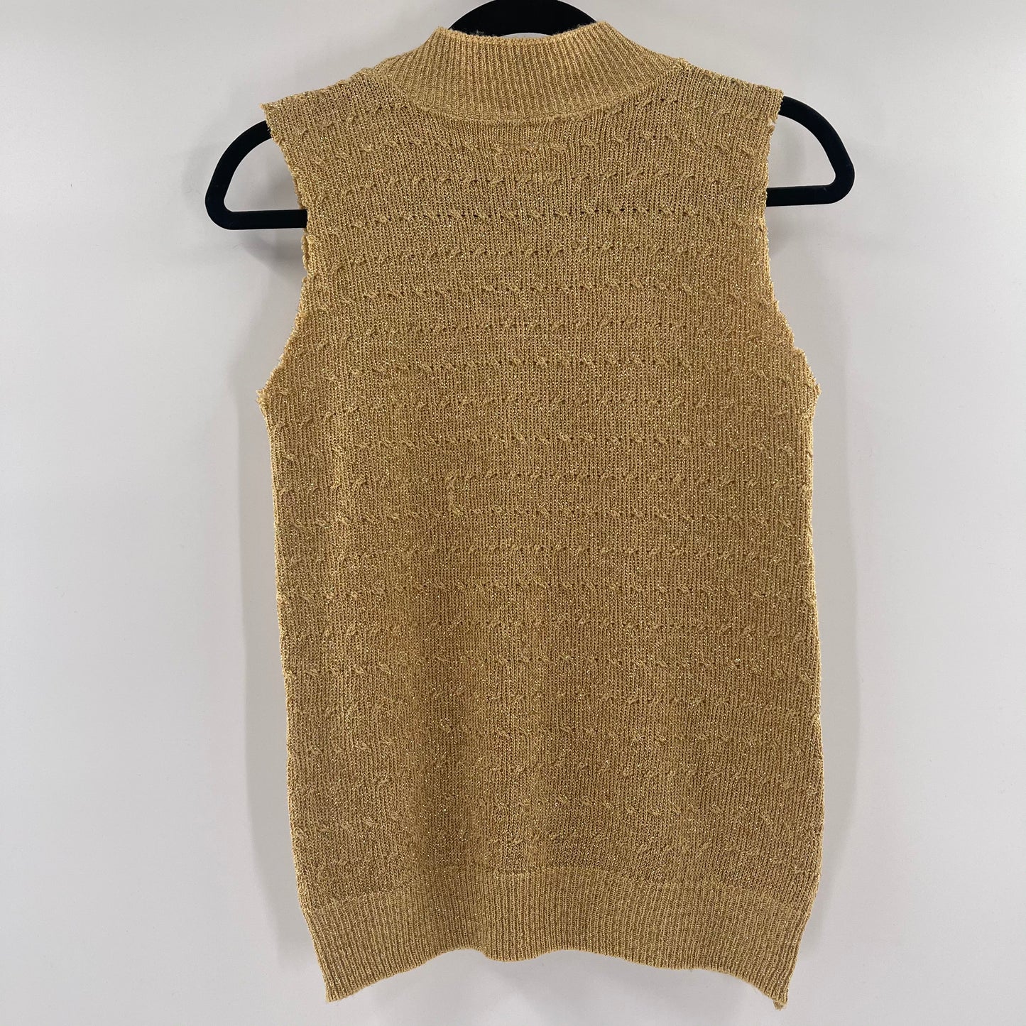 Urban Outfitters Gold Glitter Knit Tank (M)