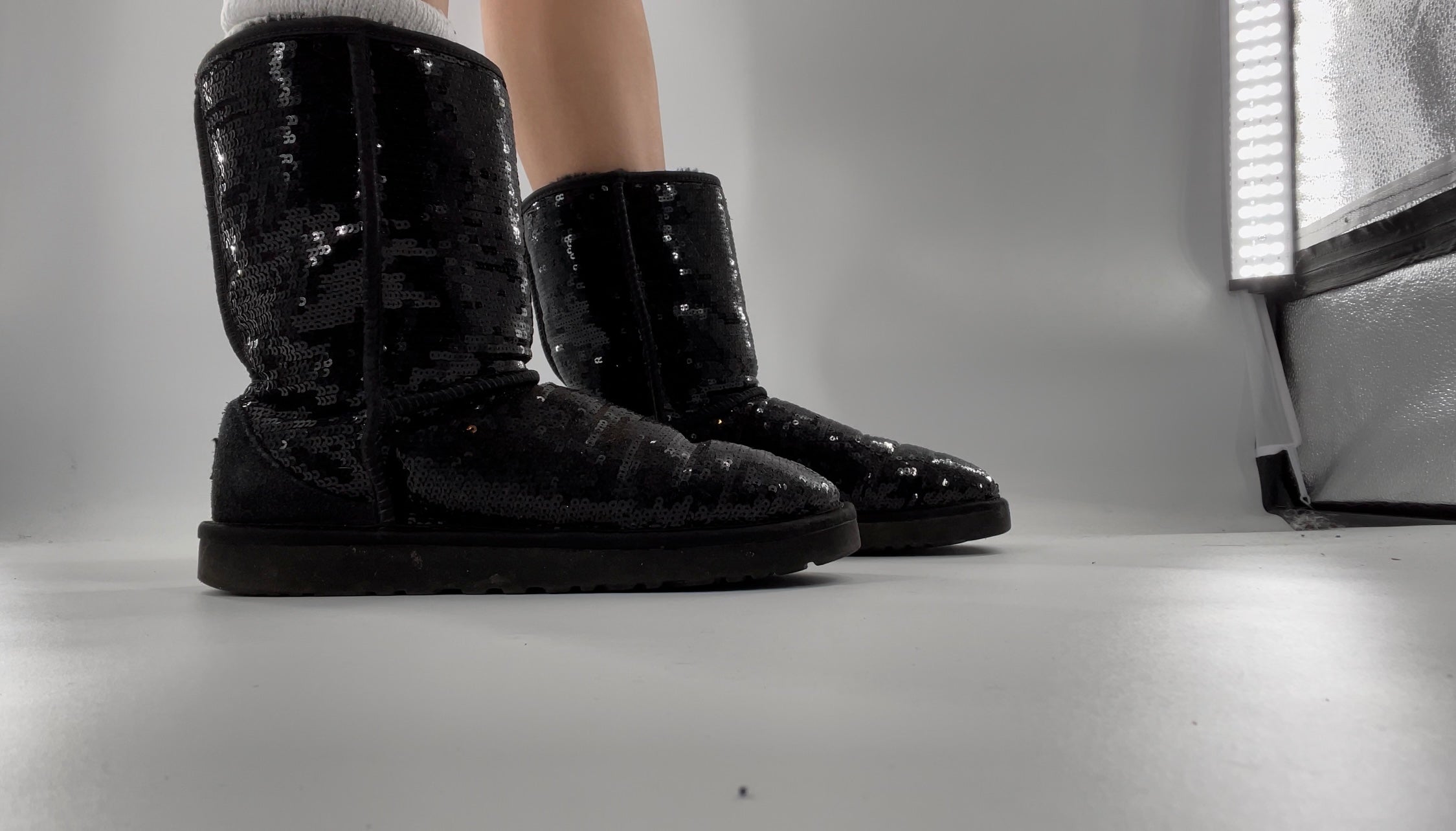 Sequin black ugg clearance boots