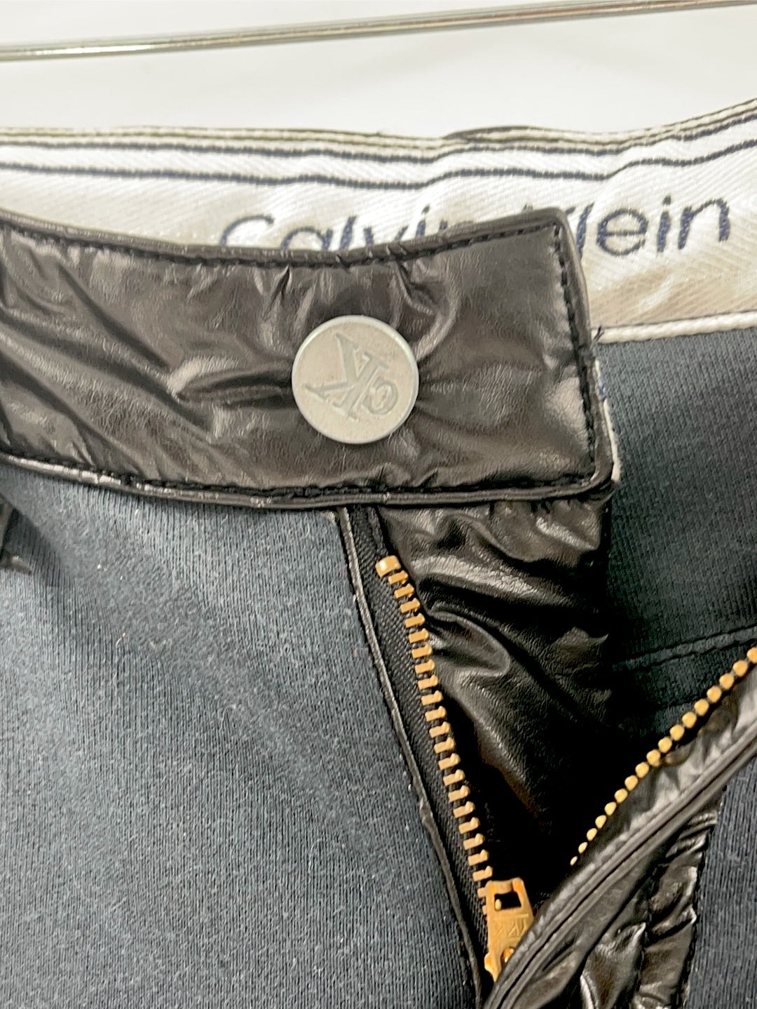 Vintage Calvin Klein Vinyl Hot Pants *Ultra Rare* (Size 10)