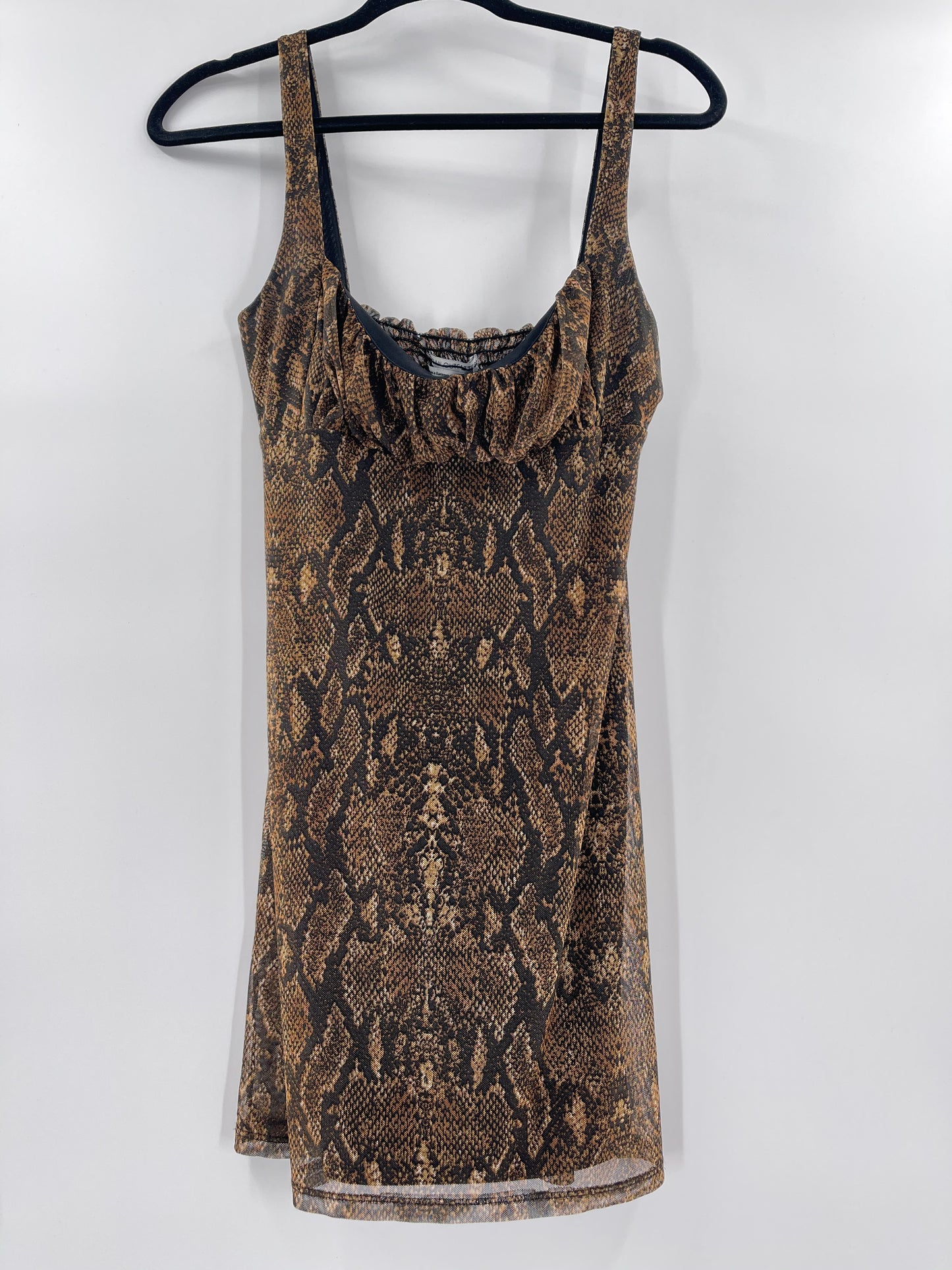 Urban Outfitters Snakeskin Mesh Dress (M)