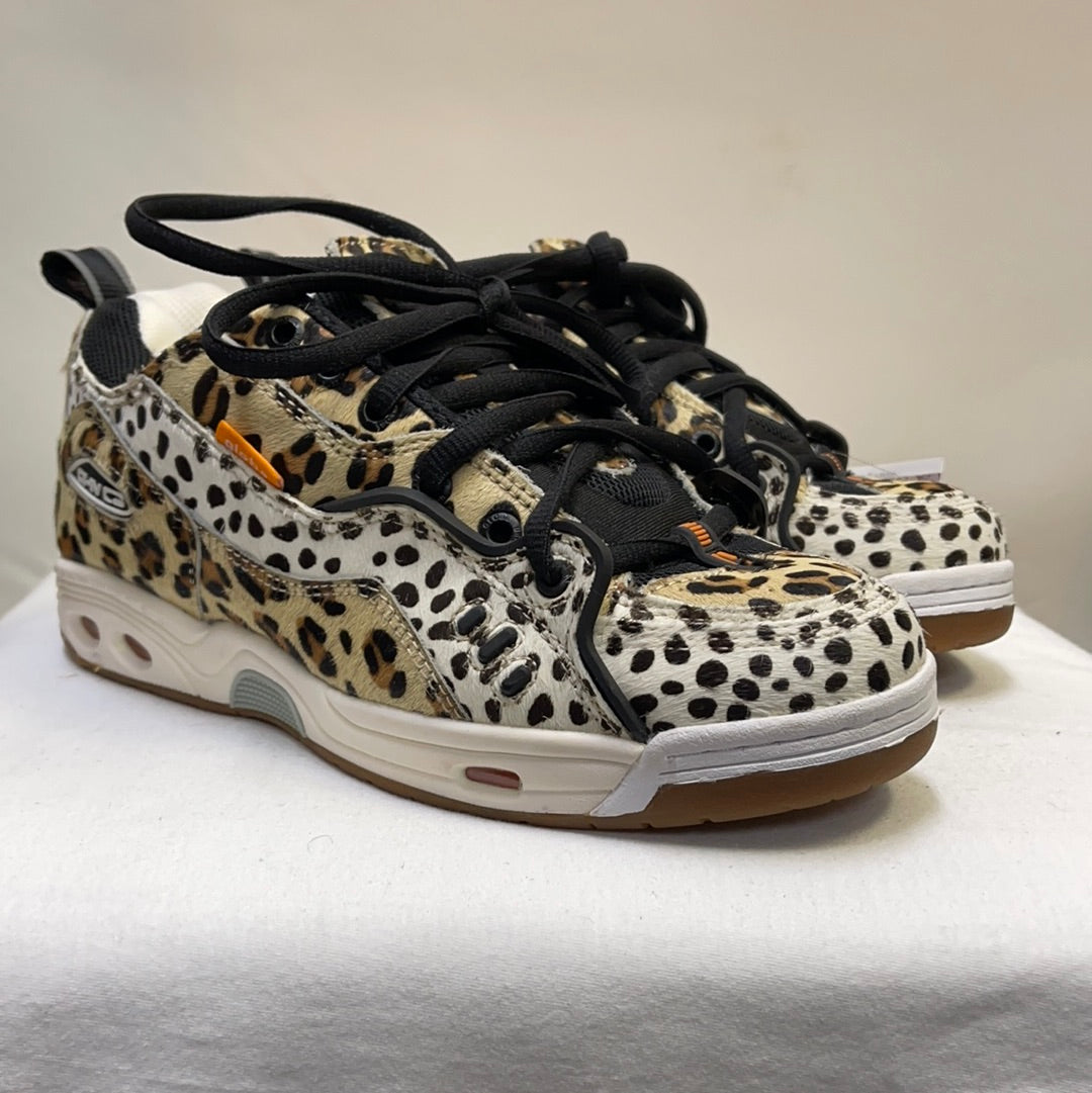 Globe Leopard Print Furry Sneakers