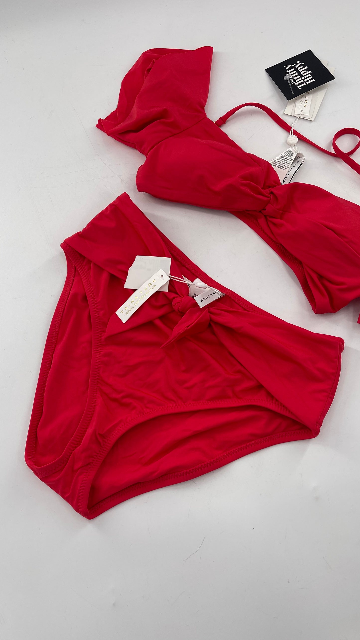 TRINA TURK Red Bikini Set with Tags (6)