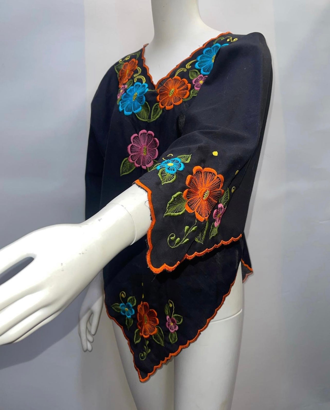 Vintage 70s Style Embroidered Tunic