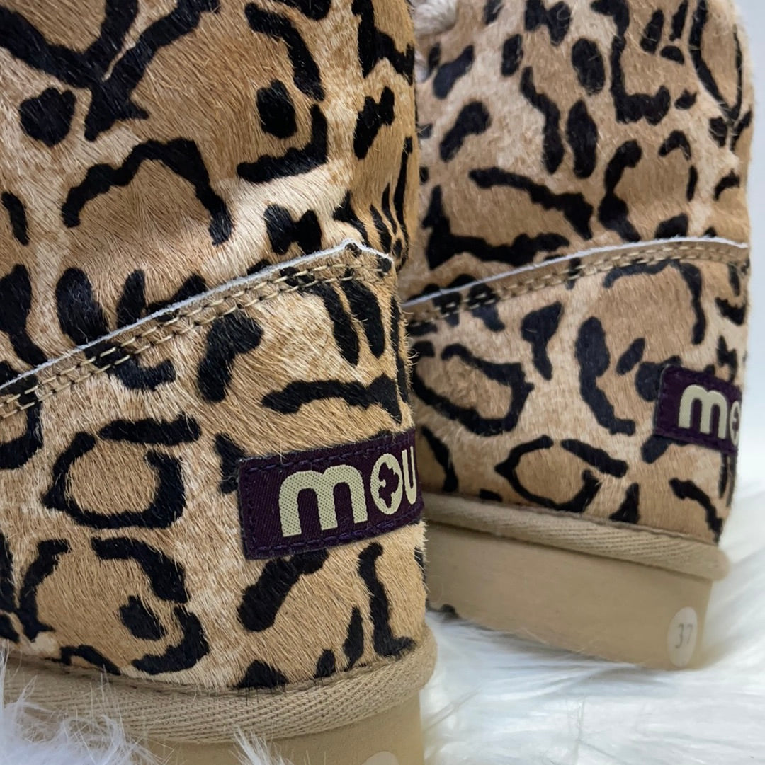 MOU Leopard Print Boots