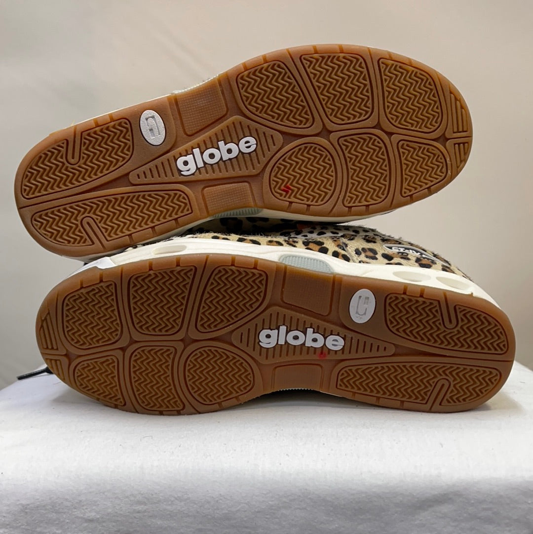 Globe Leopard Print Furry Sneakers