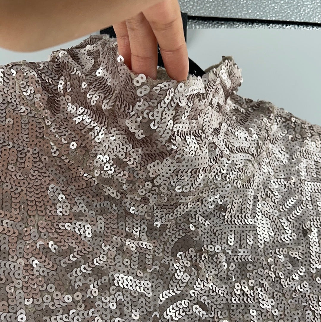 Free People Sequined Turtle Neck (S)