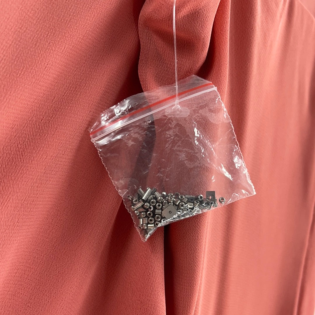 White House Black Market - Salmon Beaded Mini Dress (Extra Small)