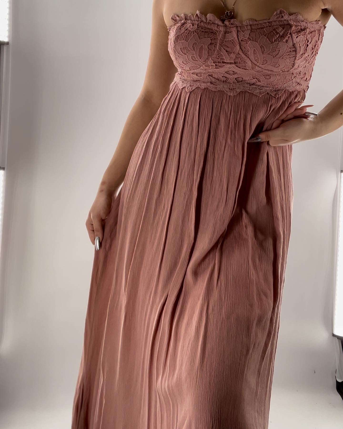 Free People Adella Coreseted Maxi (Small)