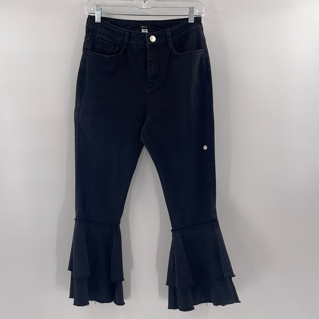 BDG Grey Jeans w Ruffled Hem (Sz28)