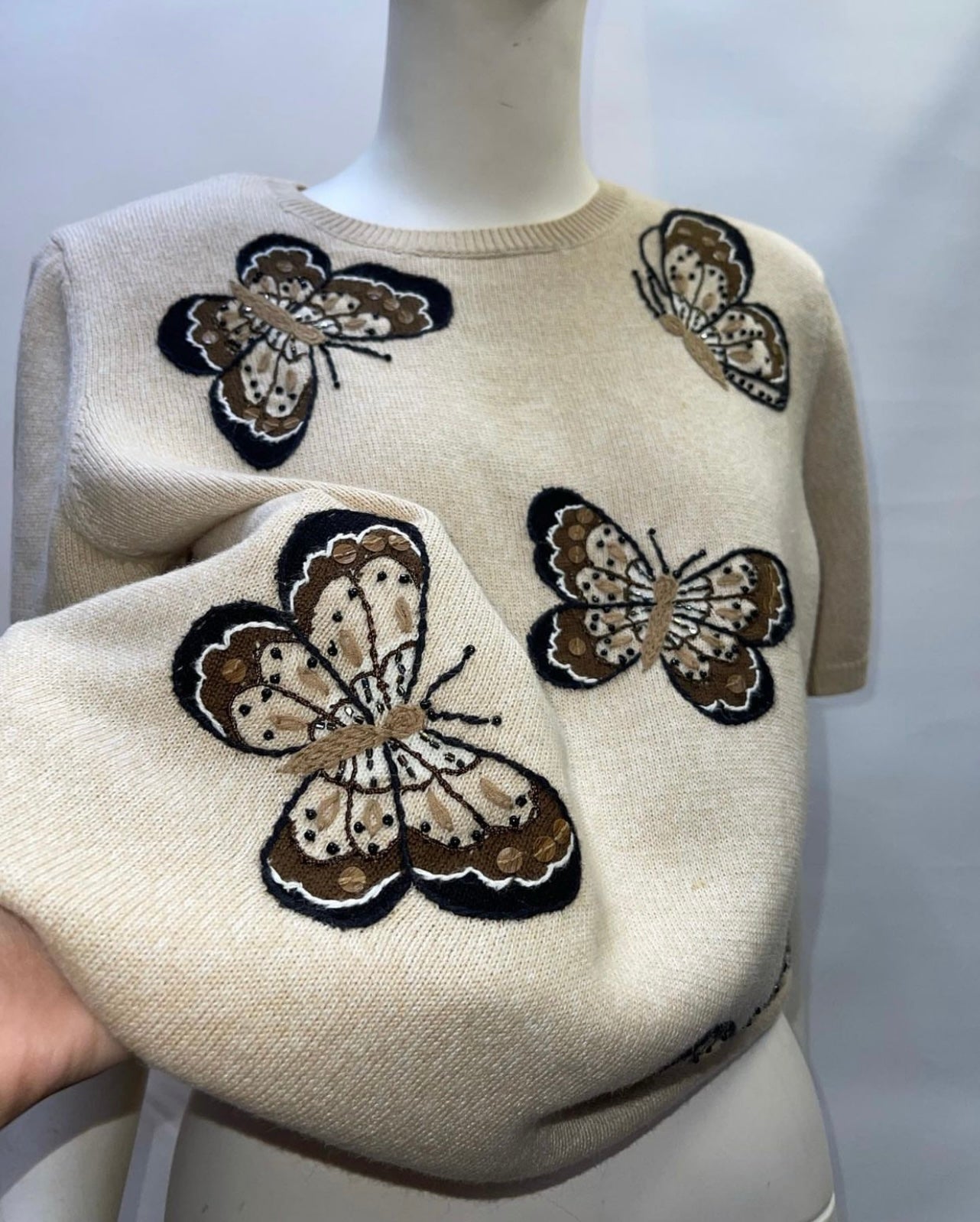 Vintage Alfred Dunner Butterfly Knit T (PM)