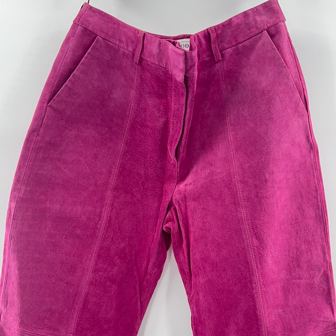 Vintage J.G. Hook Hot Pink 100% Genuine Leather Pants (Size 10)