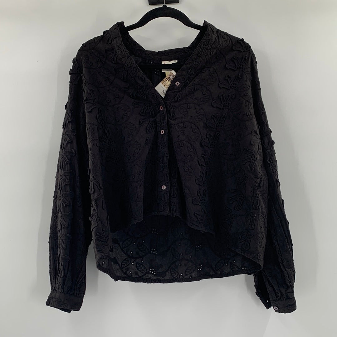 Seen Worn Kept textured lace blouse (4)