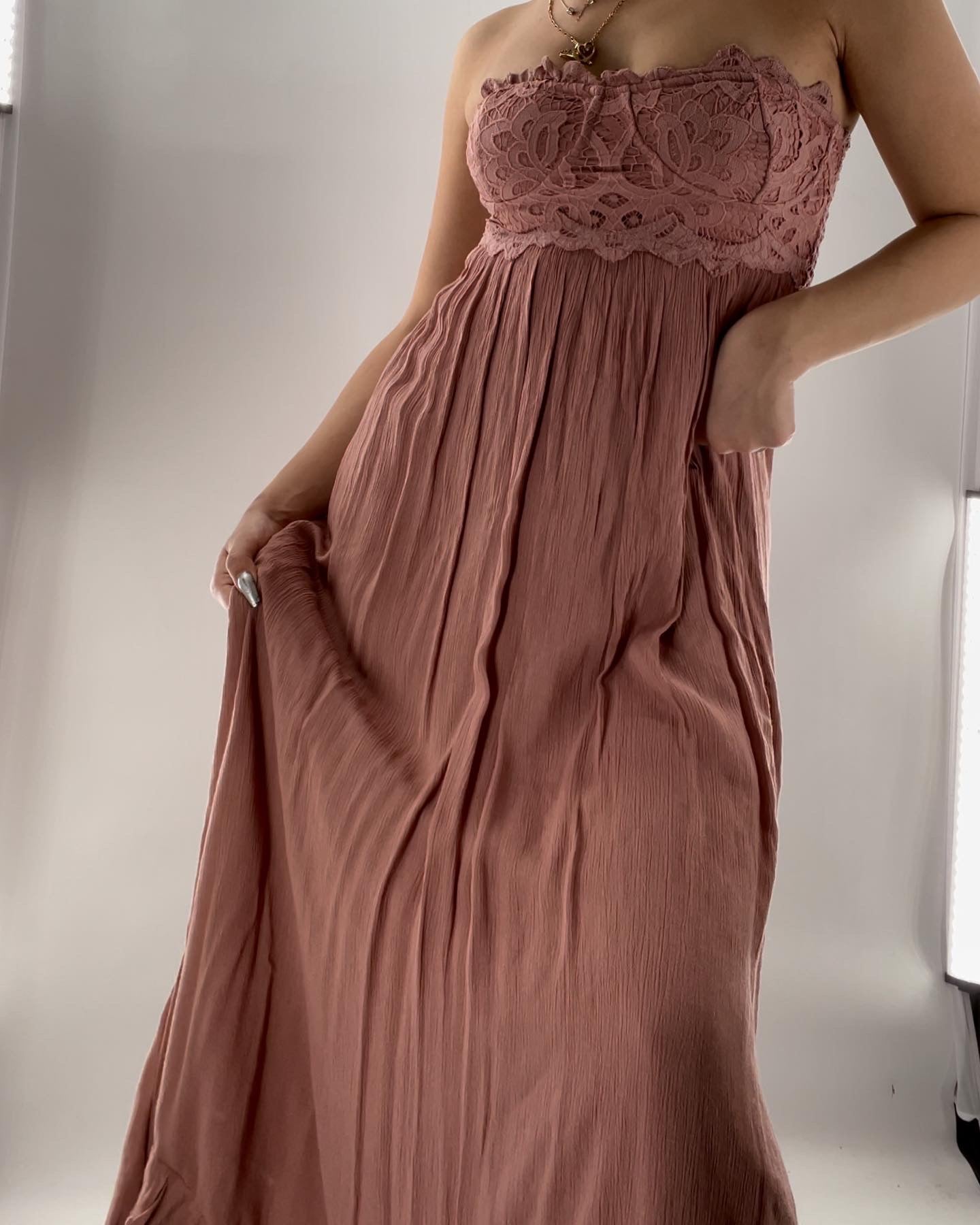 Free People Adella Coreseted Maxi (Small)