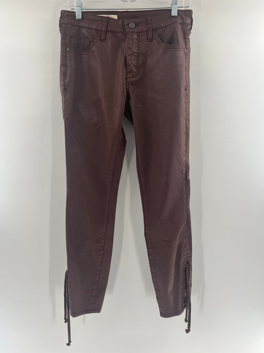 Anthropologie Pilcro Plum Vegan Leather (Size 28)