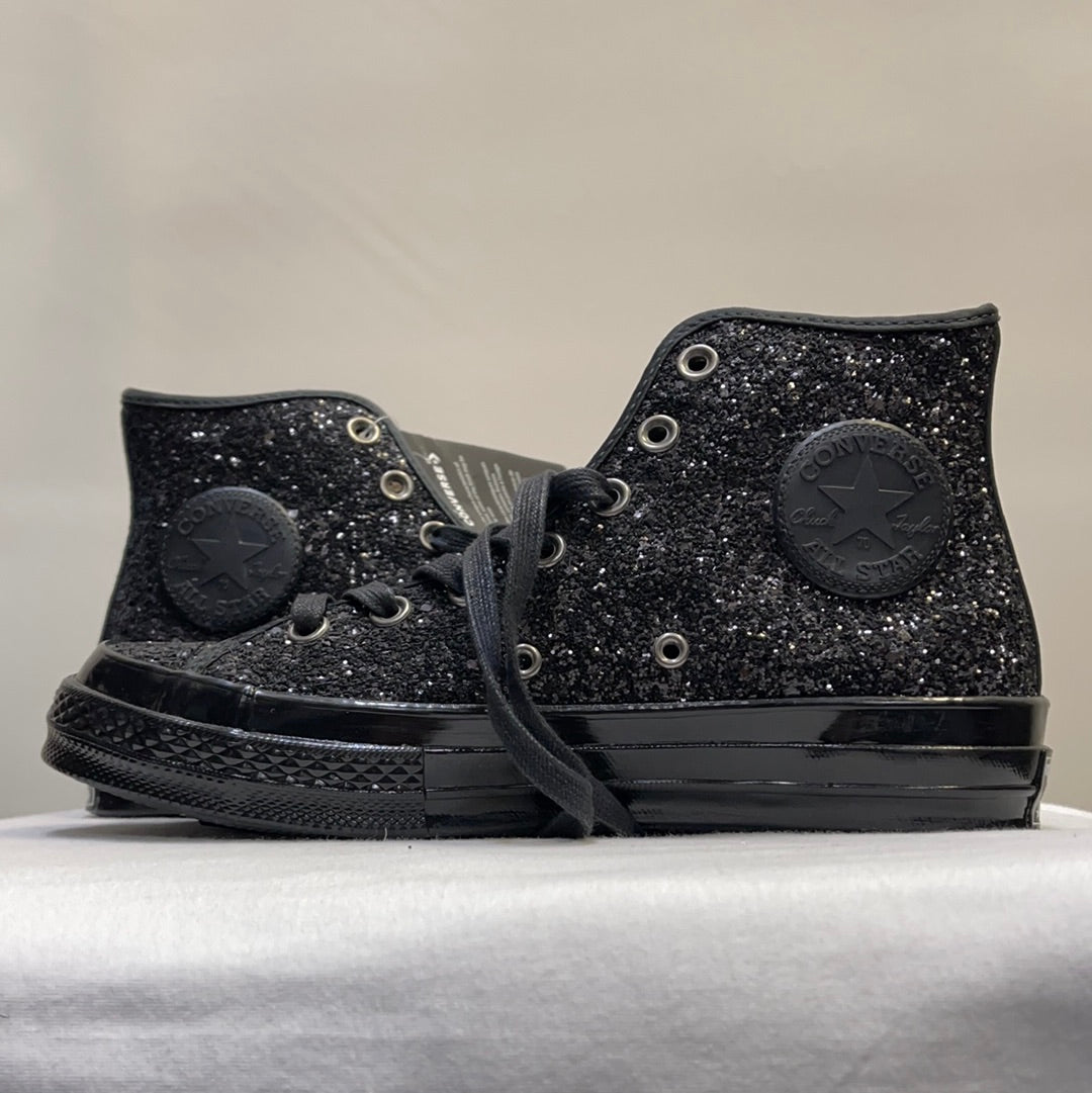 Converse Black Glitter Sneaker
