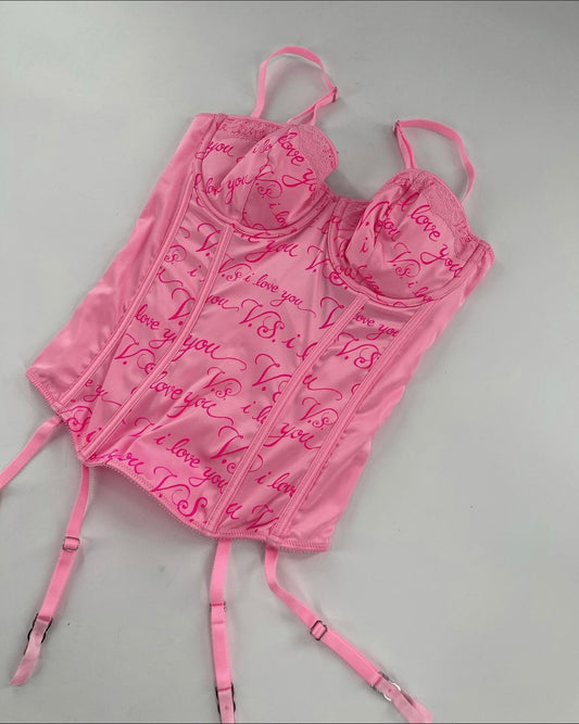 Vintage Victoria’s Secret Pink Corset(36C)