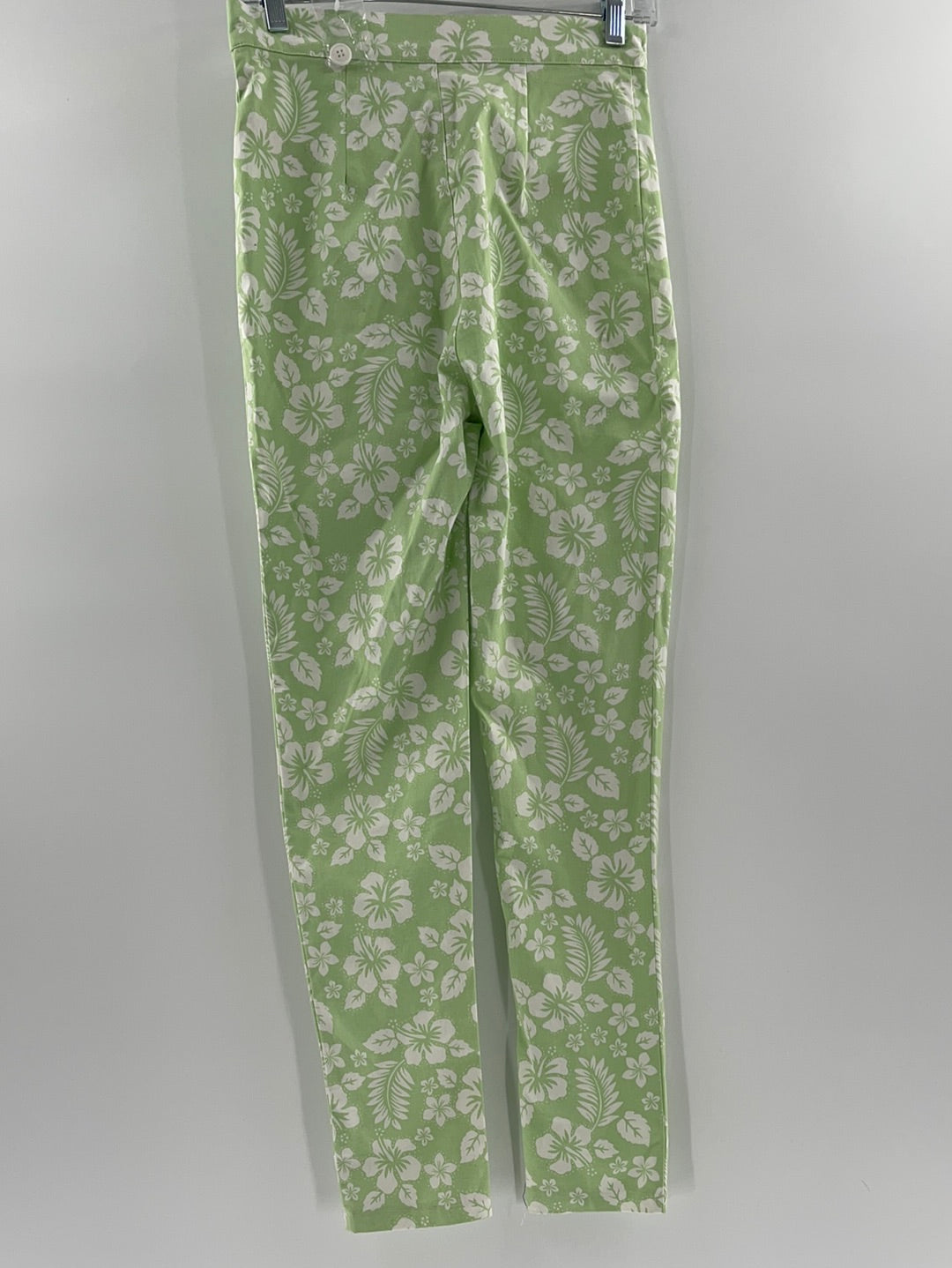 Urban Outfitters Green Floral Pants (Size US 4/ UK 8)