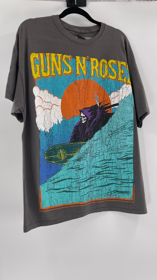 Urban Outfitters Guns & Roses Surfing Grim Reaper (OS)