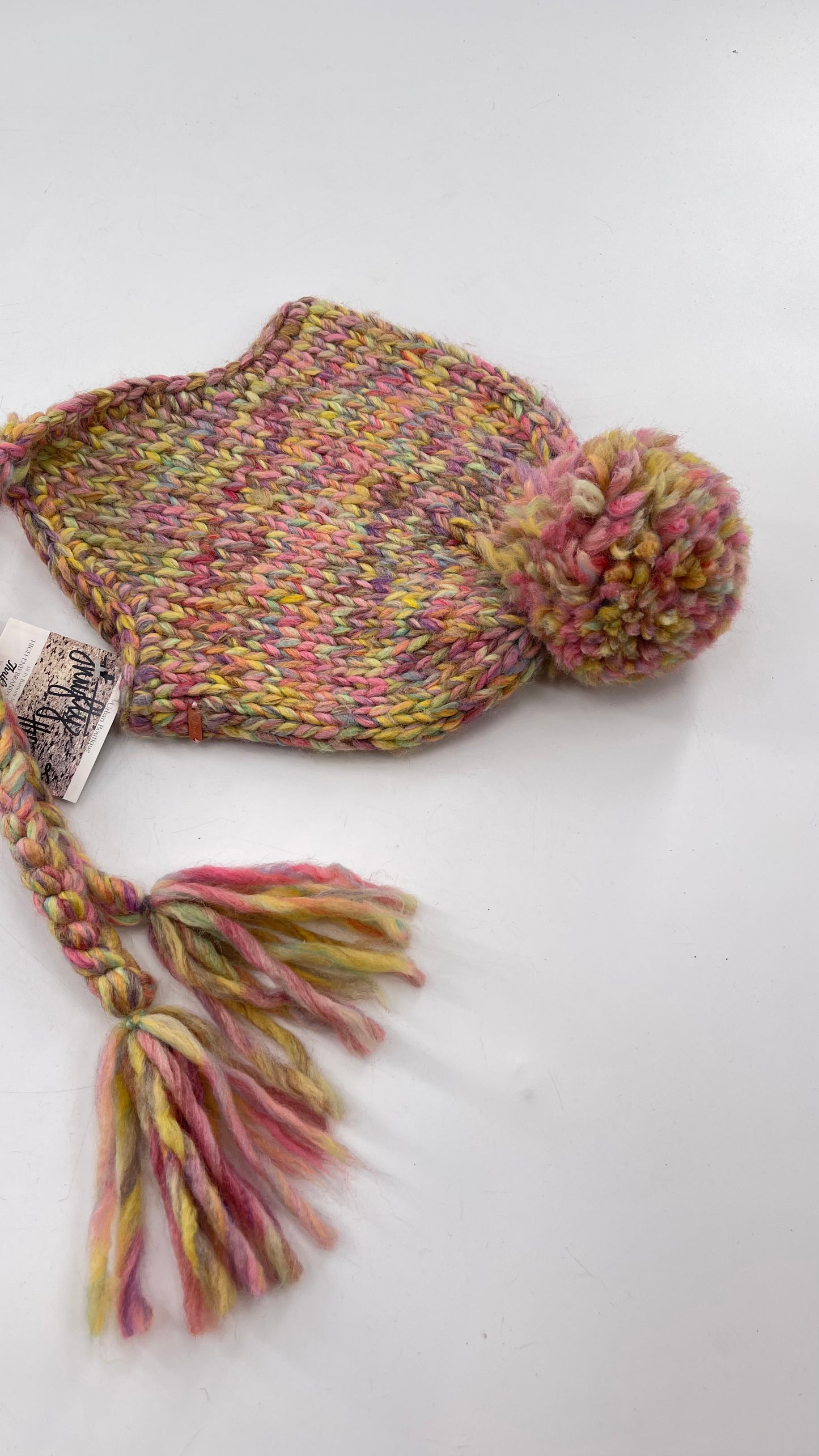 Free People Multicolored Knit Winter Hat