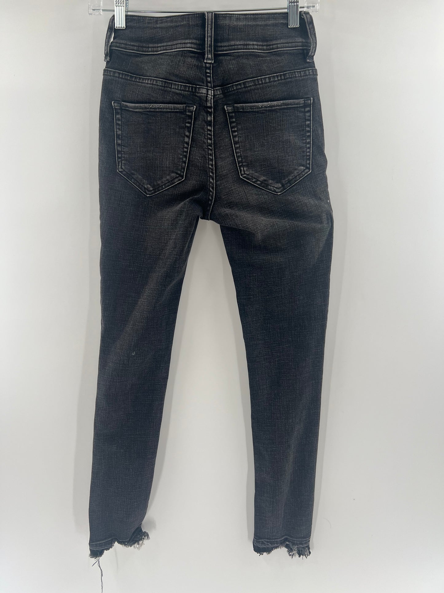 Free People Black Button Up Jeans (Size 25)