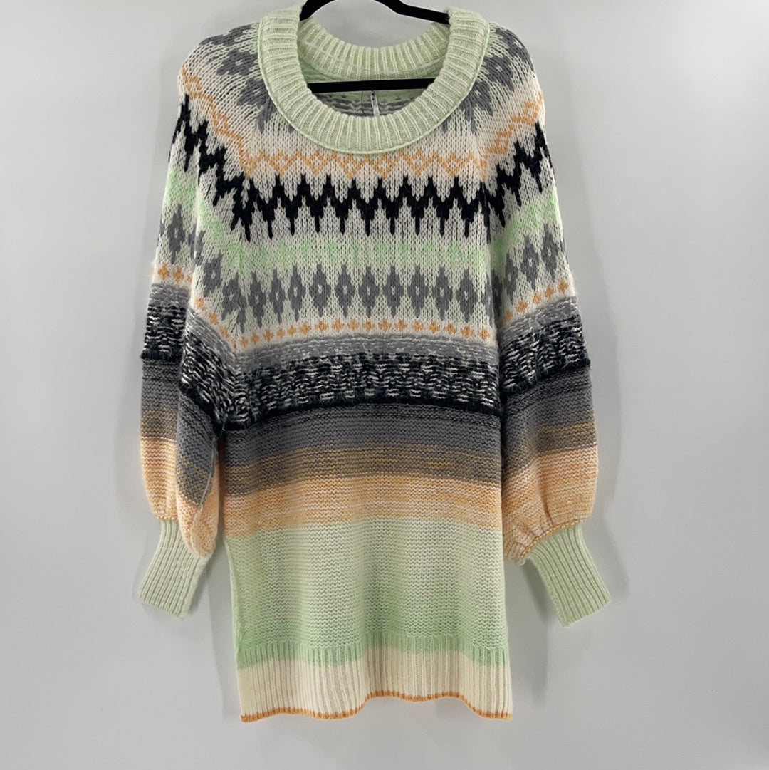 Free People Oversized Knit Sweater Dress (Size XS) - With Tag -