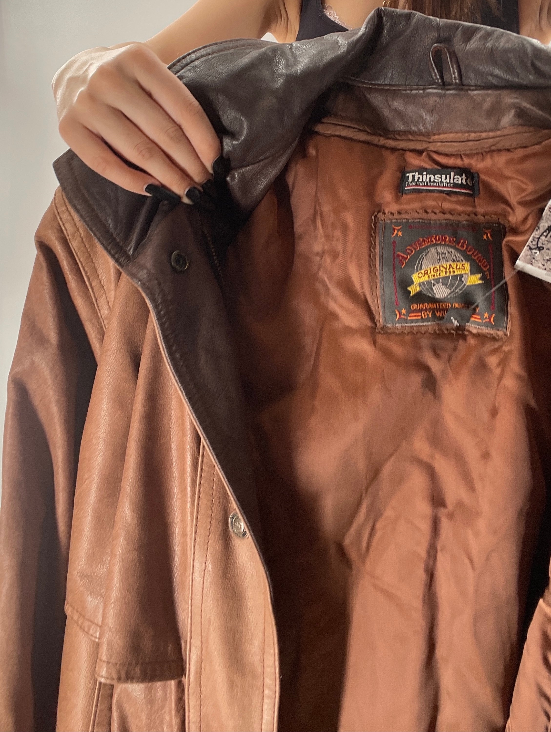 Adventure bound leather jacket price sale