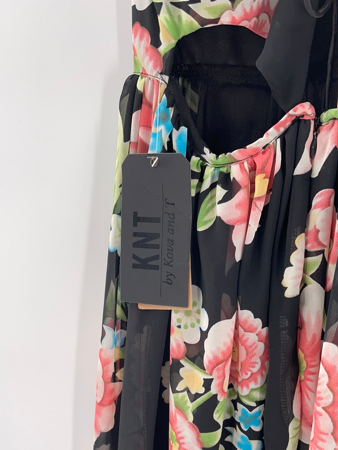 KNT Black Floral Maxi