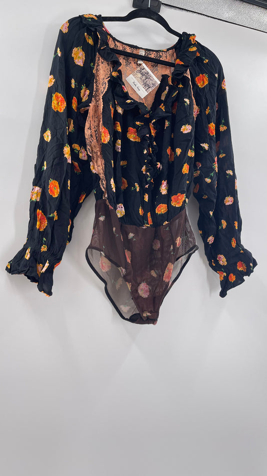 Intimately Free People Floral bodysuit (Small)