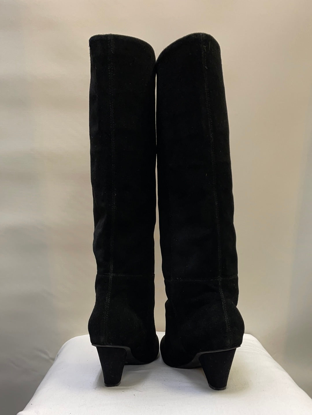 Jeffrey Campbell Knee-High Black Suede Boots
