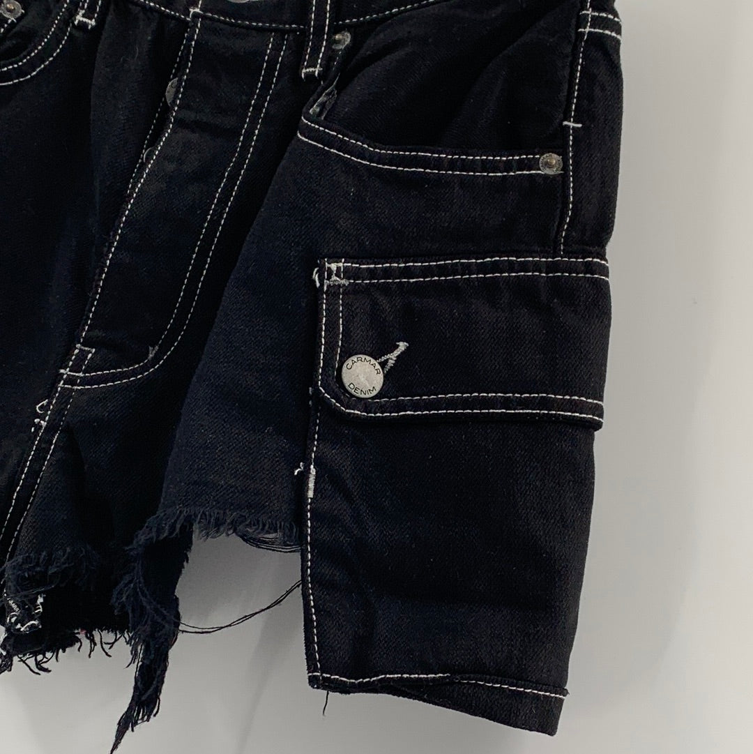 Carmar Multi Pocket Black Jean Shorts (Size 26)