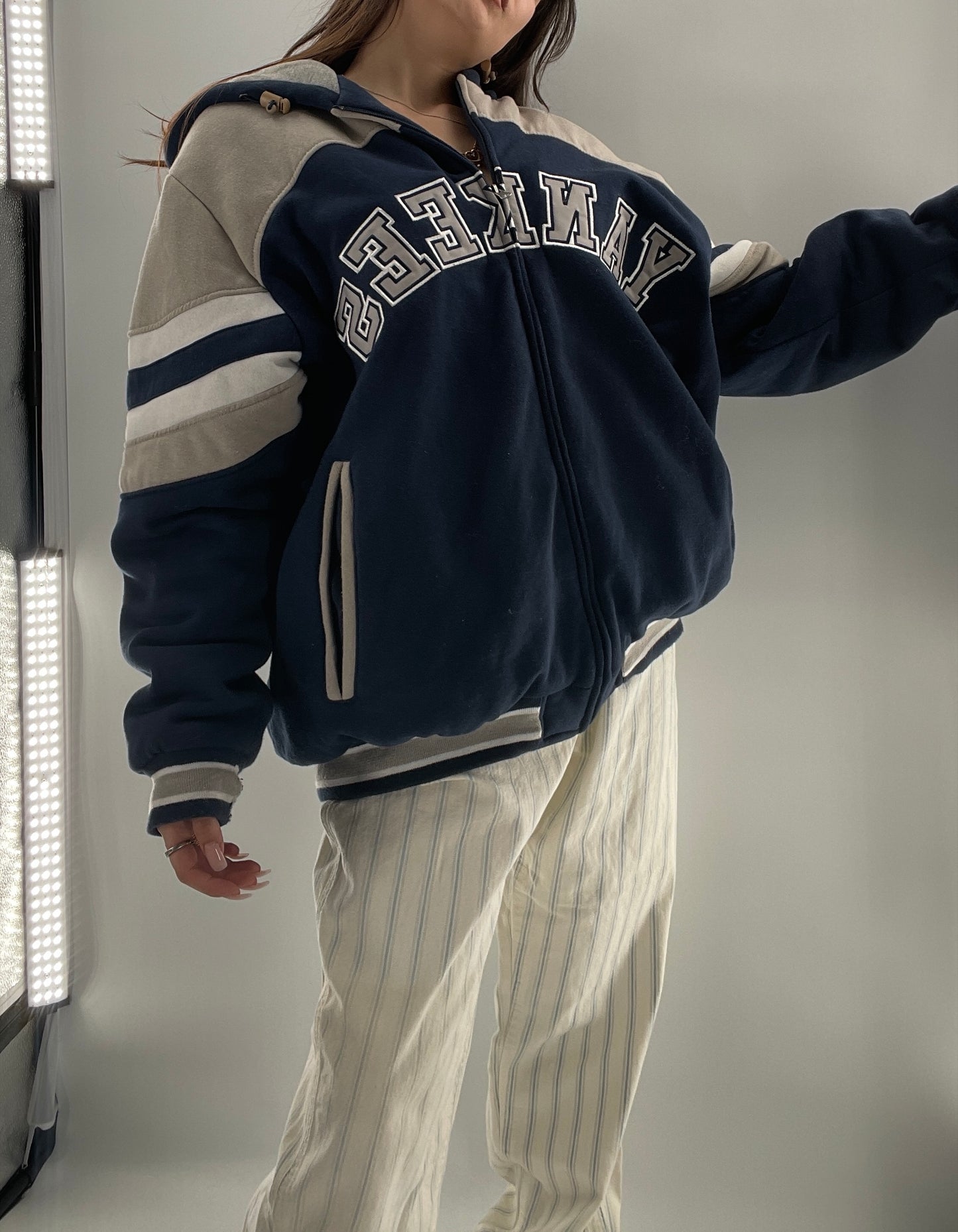 Vintage Yankees Varsity Bomber Jacket -Ultra Comfy- (XXL)