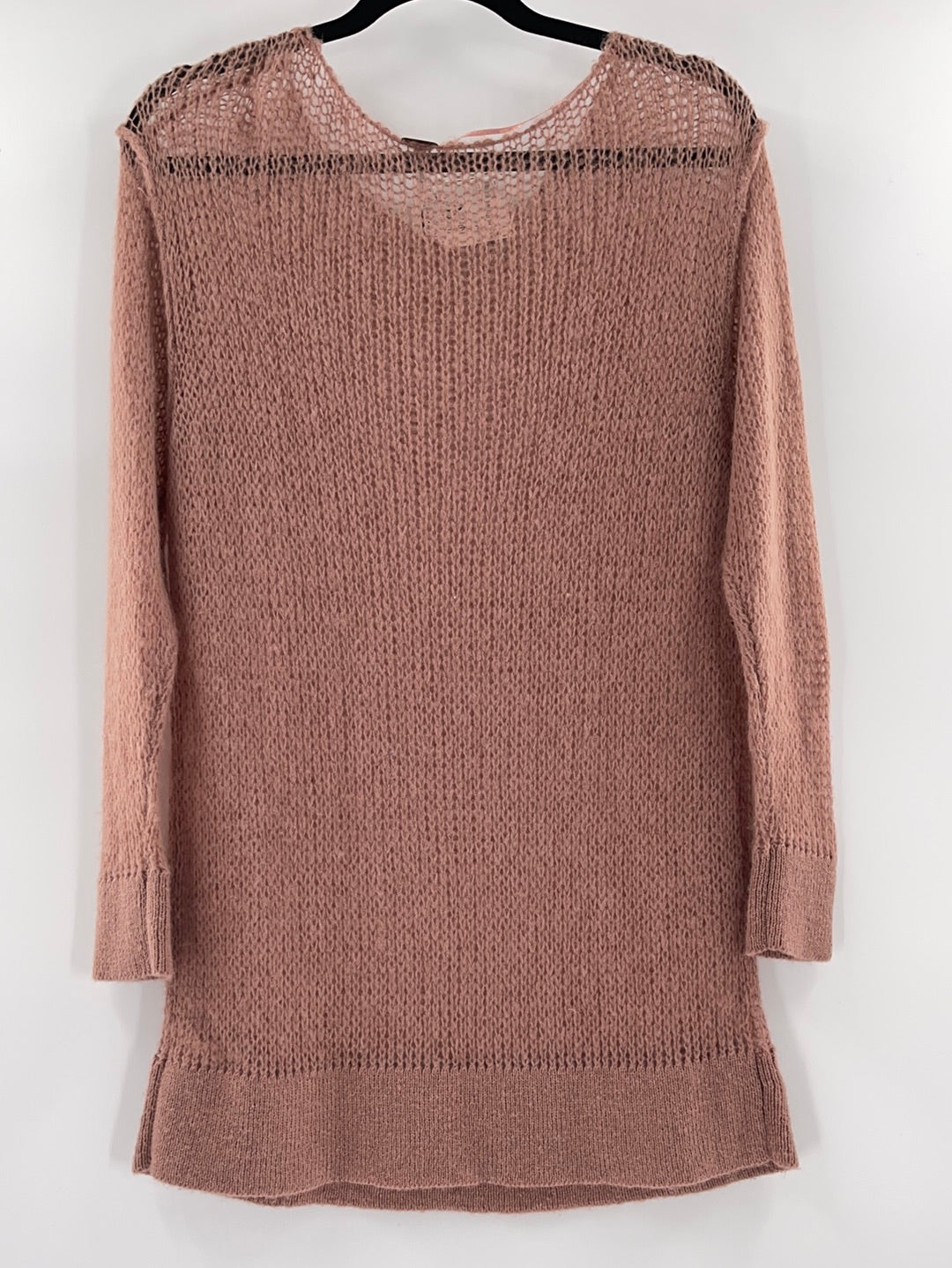 Free People Sheer Knit Off Dusty Pink Sweater (Size XS) The Thrifty Hippy Free People Sheer Knit Off Dusty Pink Sweater (Size XS) The Thrifty Hippy