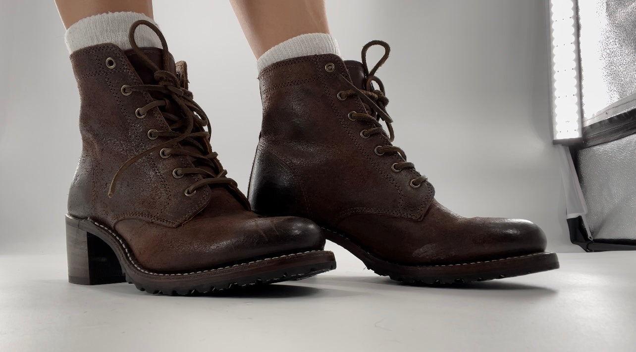 Frye Sabrina 6G Lace Up in Dark Brown (9)