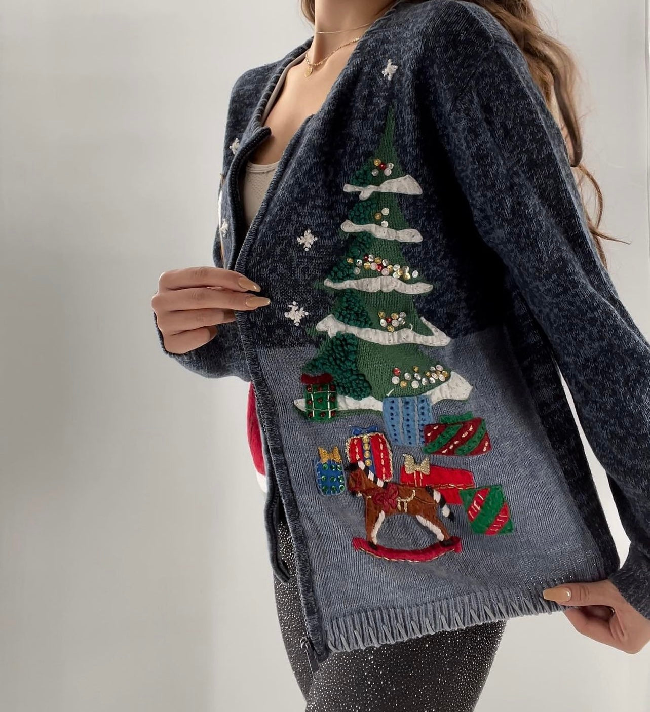 Urban Outfitters Santa Baby Holiday Cardigan (Medium)