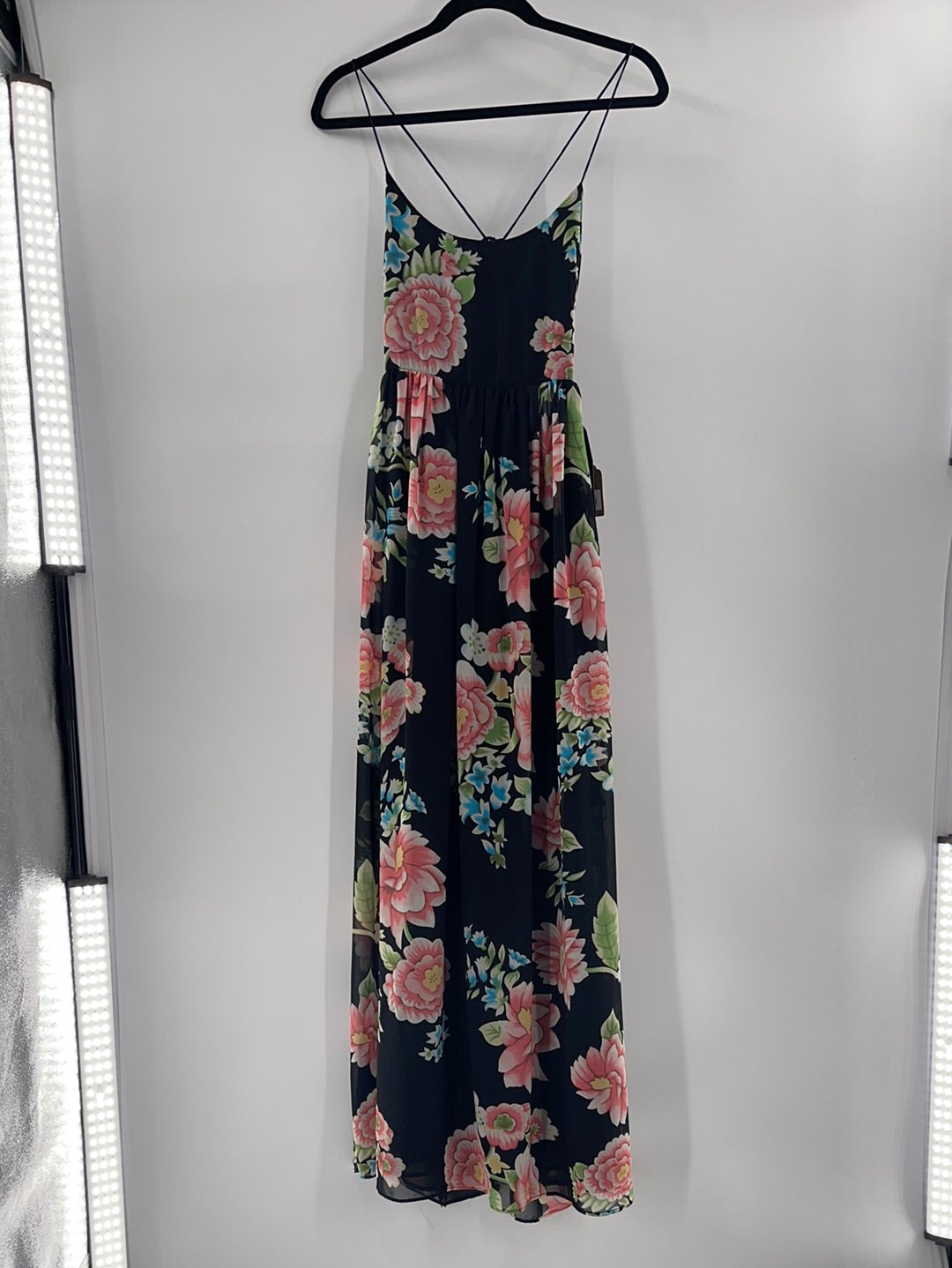 KNT Black Floral Maxi