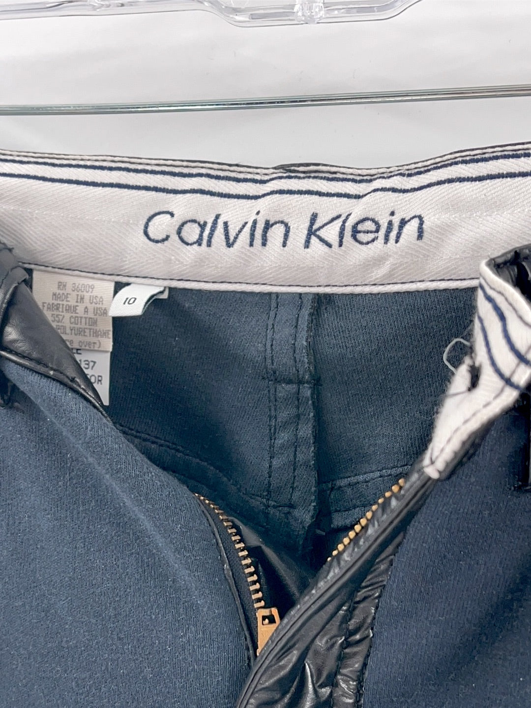 Vintage Calvin Klein Vinyl Hot Pants *Ultra Rare* (Size 10)